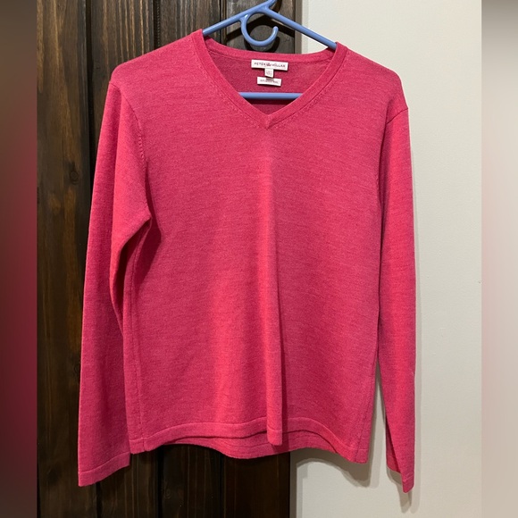 Peter Millar women’s 💯 merino wool v-neck sweater - Picture 1 of 7